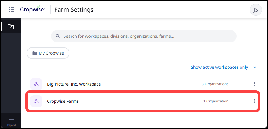 2. Farm Settings - Select Workspace.png